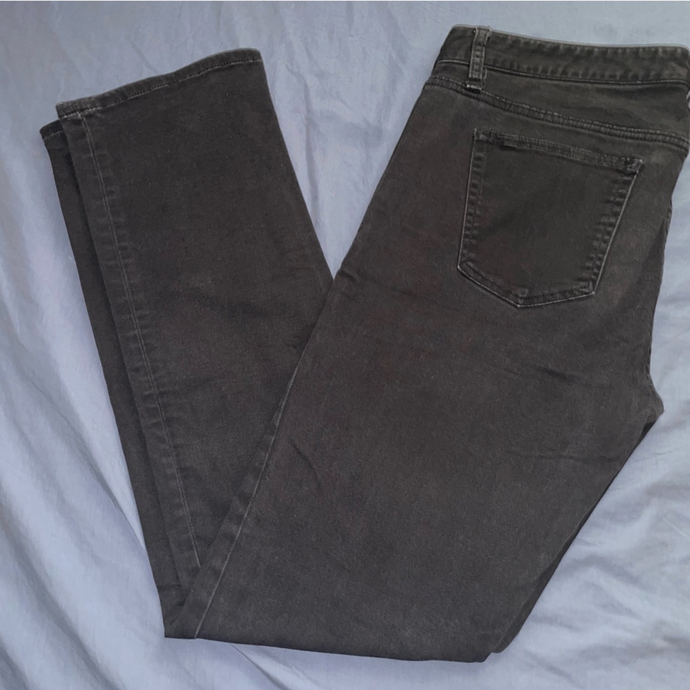 Gap black real straight jeans 30